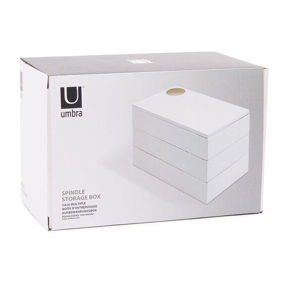 Шкатулка Spindle белая, Umbra, изображение 2