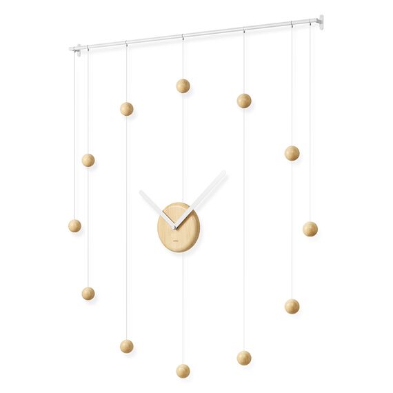 Часы Hangtime, белые/натуральное дерево, Umbra, изображение 4