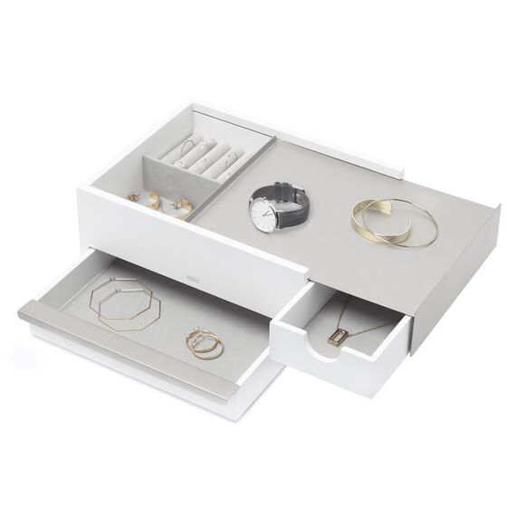 Шкатулка для украшений Stowit белая, Umbra