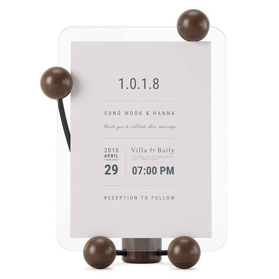 Фоторамка деревянная Woody 12х17 см темное дерево, Umbra, изображение 5