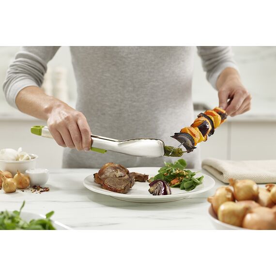 Щипцы кухонные Elevate Steel зеленые, Joseph Joseph, изображение 3