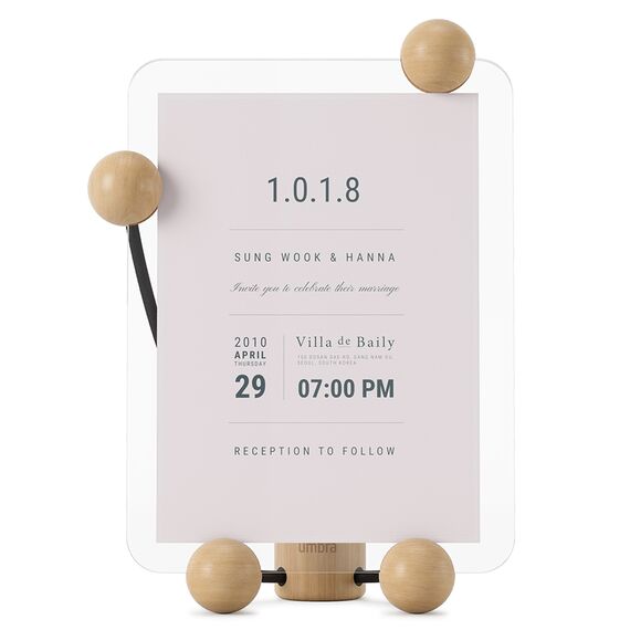 Фоторамка деревянная Woody 12х17 см светлое дерево, Umbra, изображение 6