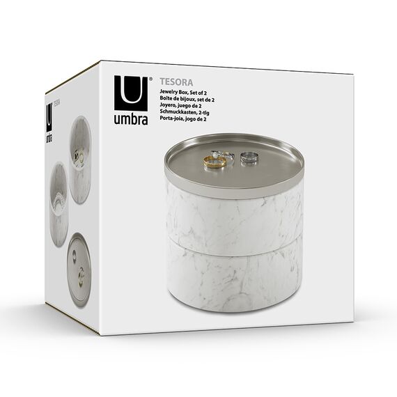 Шкатулка для украшений Tesora белая, Umbra, изображение 3