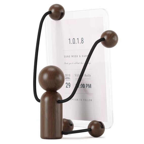 Фоторамка деревянная Woody 12х17 см темное дерево, Umbra, изображение 6