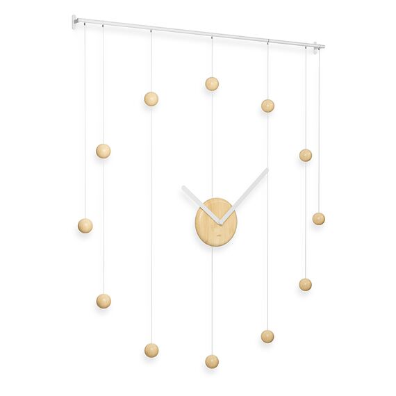 Часы Hangtime, белые/натуральное дерево, Umbra, изображение 5