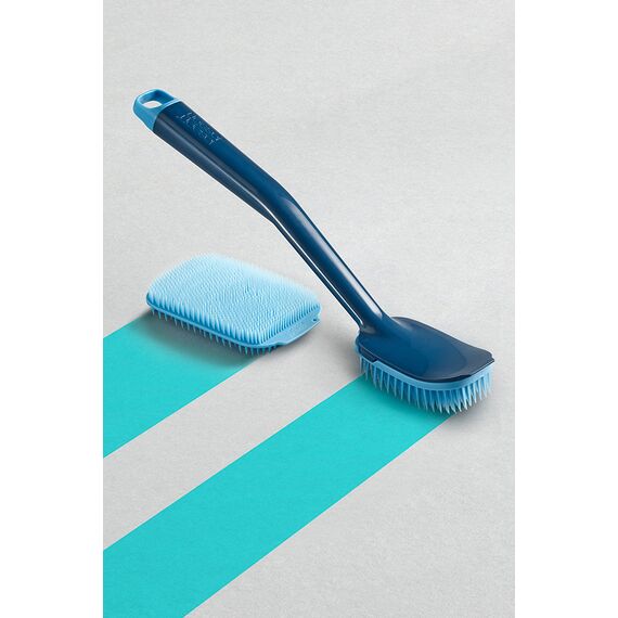 Щетка для мытья посуды CleanTech с запасной насадкой синяя, Joseph Joseph, изображение 6