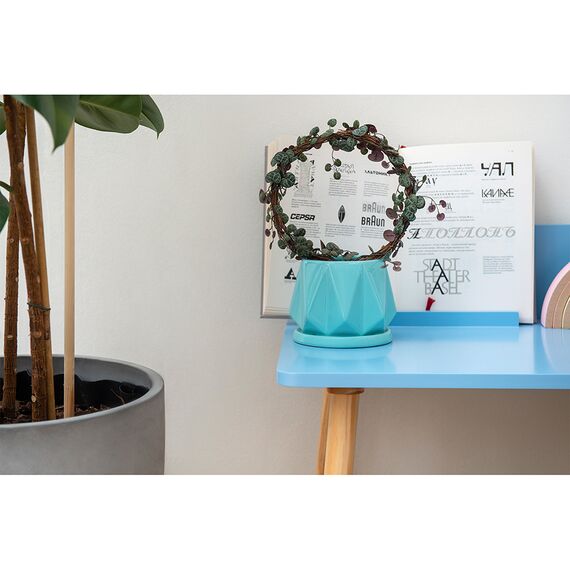 Горшок цветочный Rhombus, 12,5 см, голубой, Liberty Jones, изображение 3