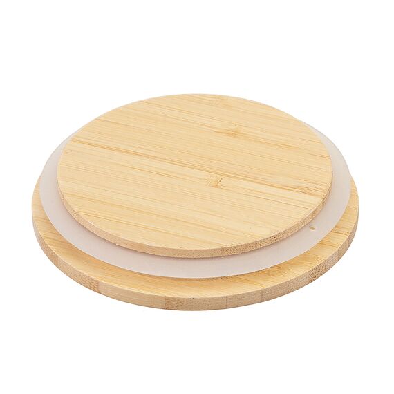 Контейнер стеклянный с бамбуковой крышкой, 240 мл, Smart Solutions, изображение 3