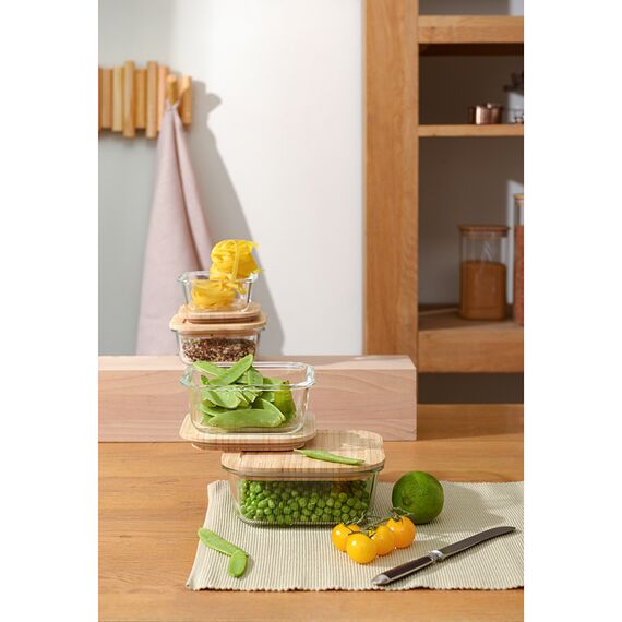 Контейнер для запекания и хранения Smart Solutions с крышкой из бамбука, 320 мл, Smart Solutions, изображение 11