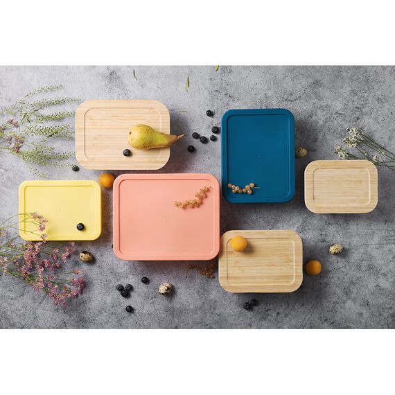 Контейнер для запекания и хранения Smart Solutions с крышкой из бамбука, 640 мл, Smart Solutions, изображение 9