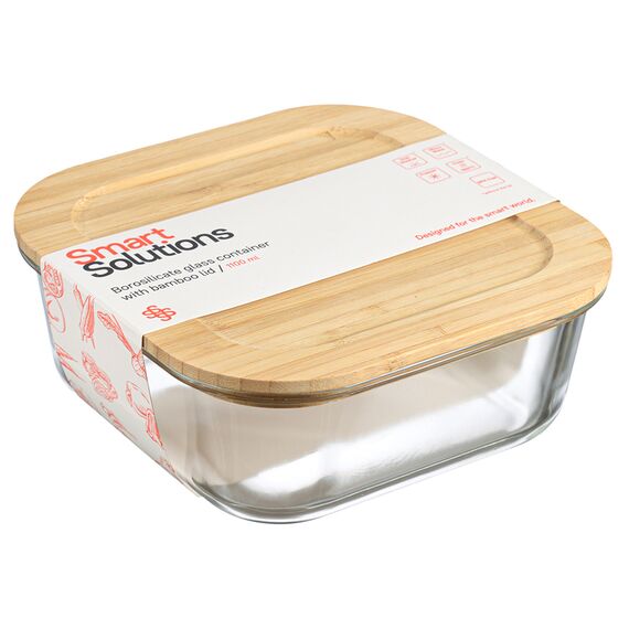 Контейнер для запекания и хранения Smart Solutions с крышкой из бамбука, 1100 мл, Smart Solutions, изображение 7
