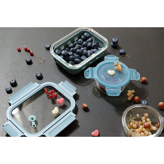 Контейнер для запекания, хранения и переноски продуктов в чехле Smart Solutions, 1050 мл, синий, Smart Solutions, изображение 9