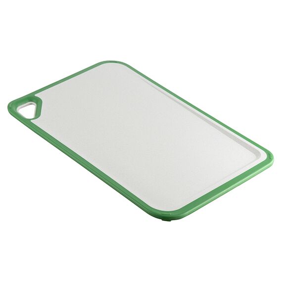 Доска разделочная из пшеничного волокна Homi, 36х25 см, светло-серая с зеленым кантом, Smart Solutions, изображение 2