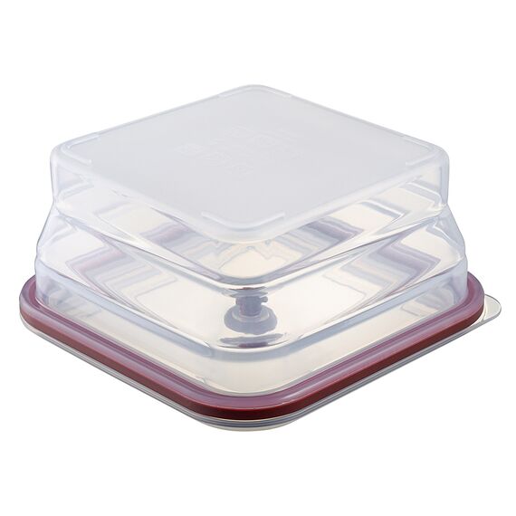 Контейнер для переноски и хранения силиконовый квадратный складной Silikobox, 1,2 л, темно-сливовый, Smart Solutions, изображение 5