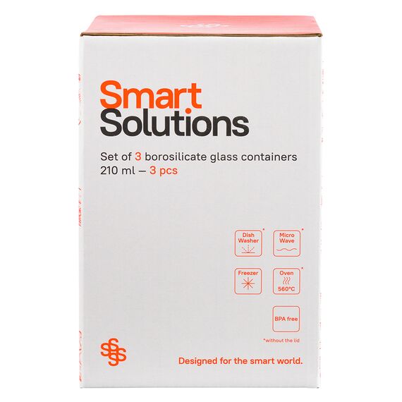 Набор контейнеров для запекания и хранения Smart Solutions Pastel, 3 шт., Smart Solutions, изображение 21