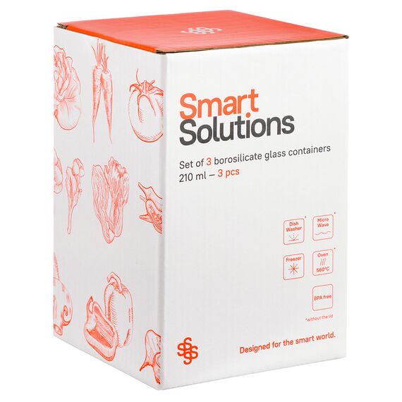 Набор контейнеров для запекания и хранения Smart Solutions Pastel, 3 шт., Smart Solutions, изображение 22