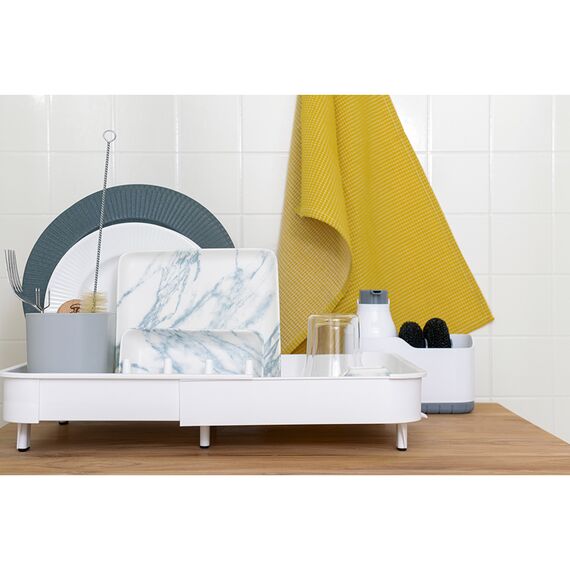 Сушилка для посуды Jarl, 41,2x11,5x36,5 см, белая, Smart Solutions, изображение 3