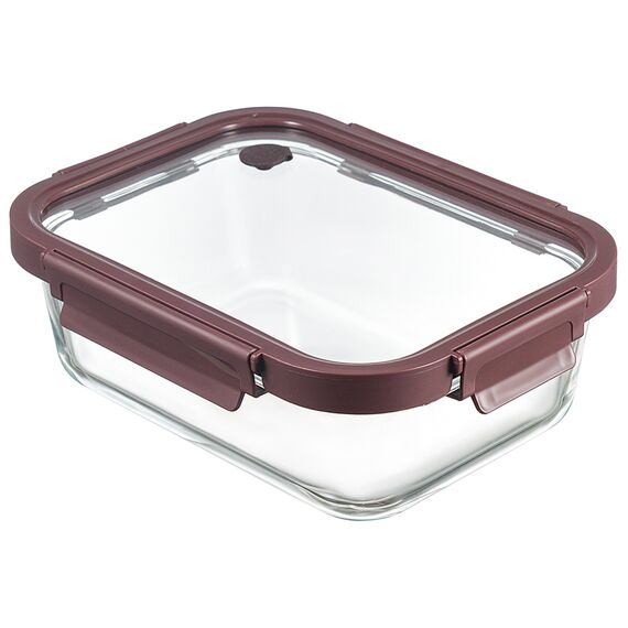 Контейнер для запекания и хранения прямоугольный с крышкой, 1,5 л, темно-сливовый, Smart Solutions