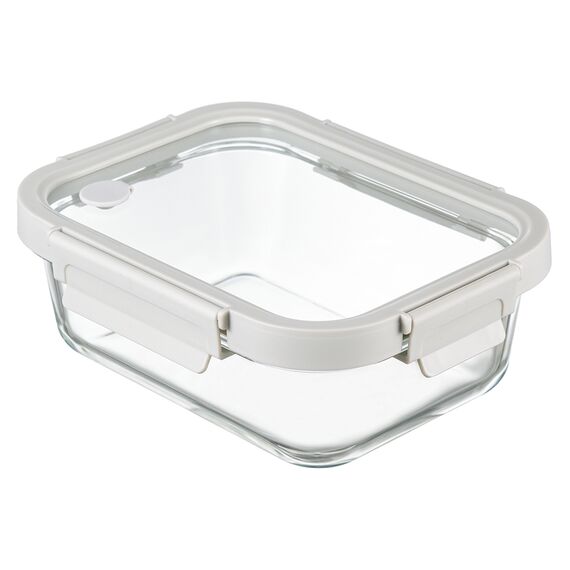 Контейнер для запекания и хранения прямоугольный с крышкой, 1 л, светло-серый, Smart Solutions