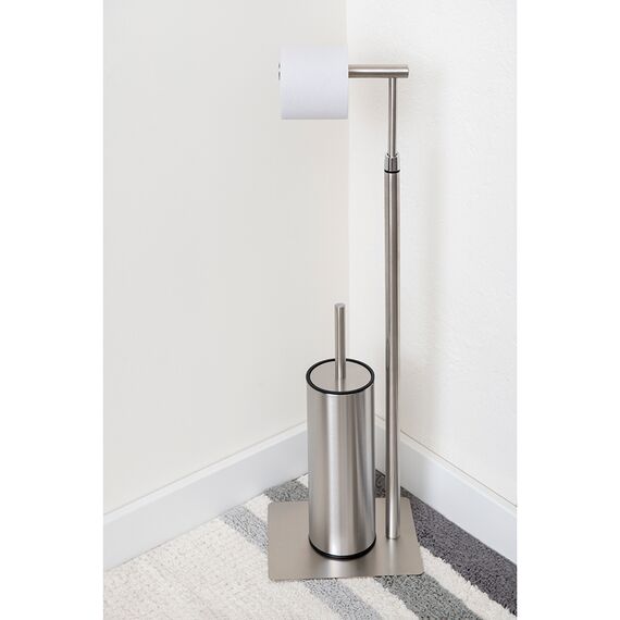 Держатель для туалетной бумаги с ершиком Iver, матовый хром, Bergenson Bjorn Bath, изображение 2