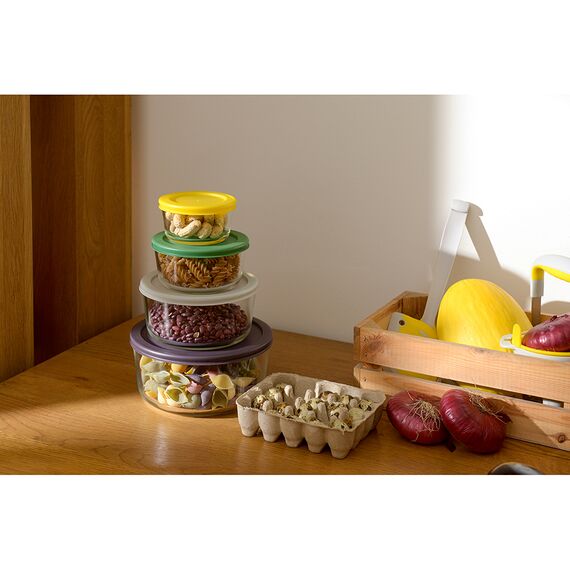 Набор контейнеров для запекания и хранения круглые с крышками, 4 шт., Smart Solutions, изображение 2
