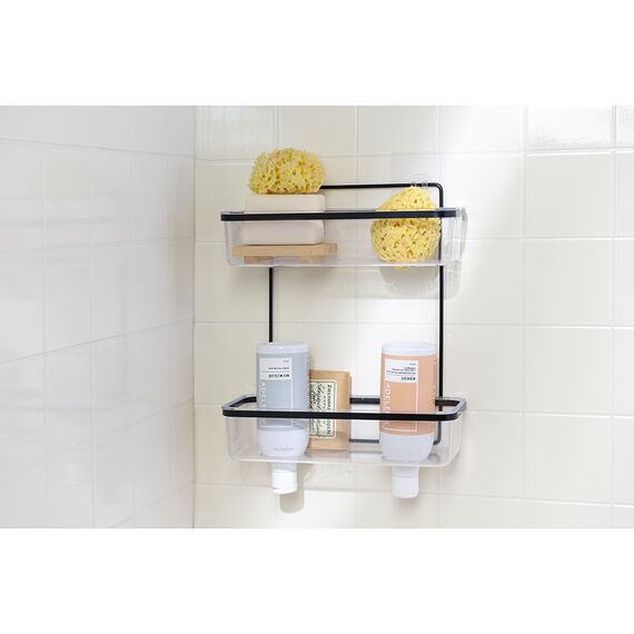 Полка для душа настенная двухъярусная Siv, черная, Bergenson Bjorn Bath, изображение 7