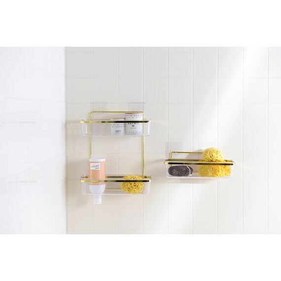 Полка для душа настенная Siv, золотистая, Bergenson Bjorn Bath, изображение 2