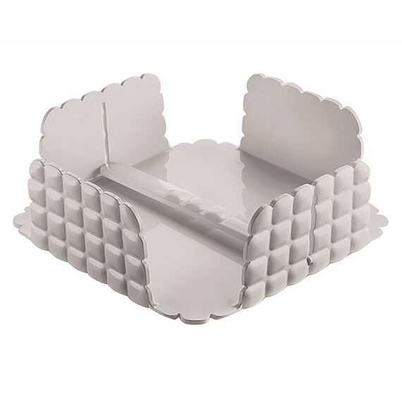 Салфетница настольная Tiffany, 20х20 см, серо-бежевая, Guzzini