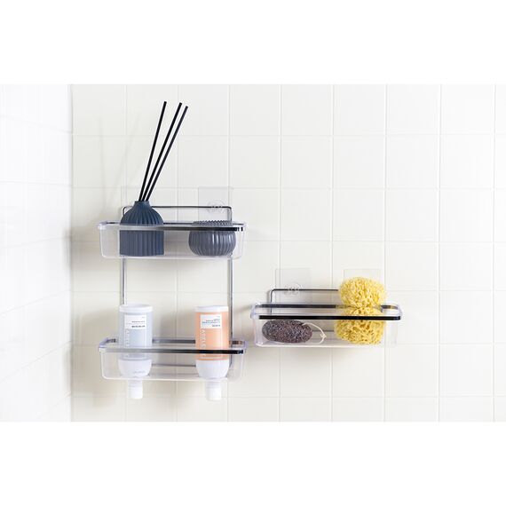 Полка для душа настенная двухъярусная Siv, черная, Bergenson Bjorn Bath, изображение 3