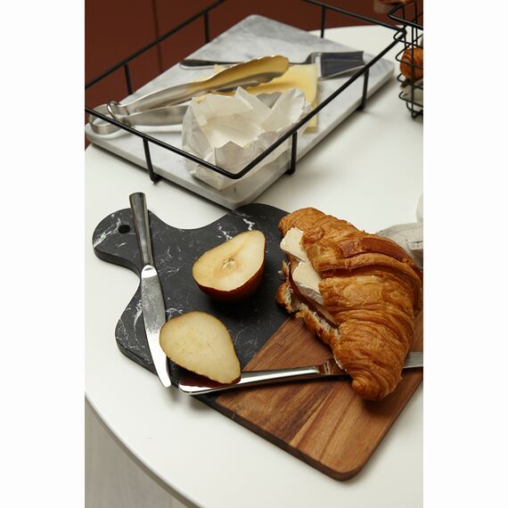 Доска сервировочная Marm, 21,5х33,5 см, черный мрамор/акация, Liberty Jones, изображение 2