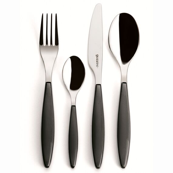 Набор из 24 столовых приборов Cutlery Feeling, серые, Guzzini