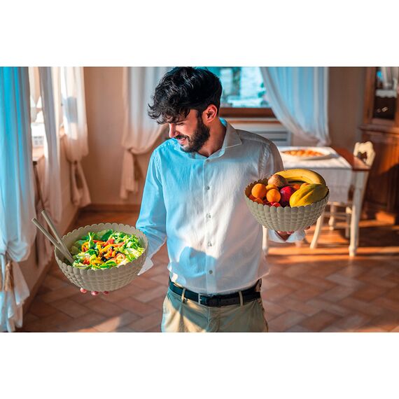 Салатник Tiffany, ?30 см, серо-бежевый, Guzzini, изображение 3