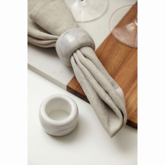 Набор колец для салфеток Marm, ?5 см, белый мрамор, 2 шт, Liberty Jones, изображение 4