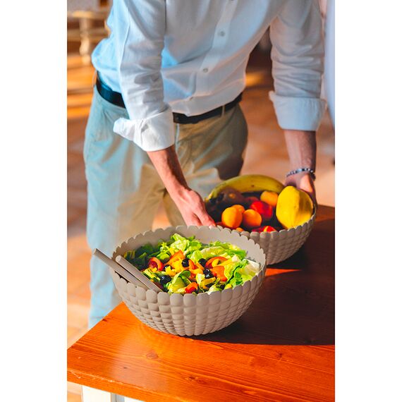 Набор столовых приборов для салата Tiffany, серо-бежевые, Guzzini, изображение 2