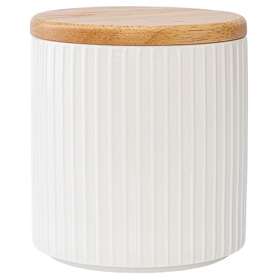 Банка для хранения с бамбуковой крышкой Soft Ripples, Dual Glazing, Liberty Jones