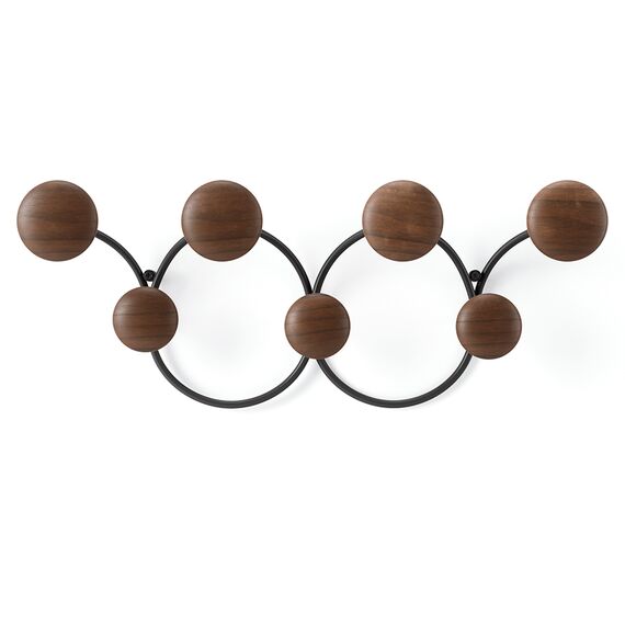 Вешалка настенная Dotsy, черная/орех, Umbra, изображение 7