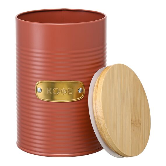 Банка для хранения кофе Irmel, 1,3 л, терракота, Smart Solutions, изображение 5