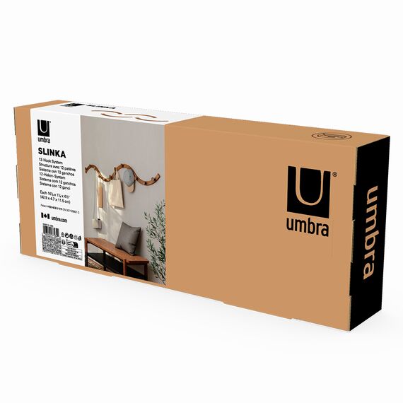 Вешалка настенная Slinka, орех, Umbra, изображение 16