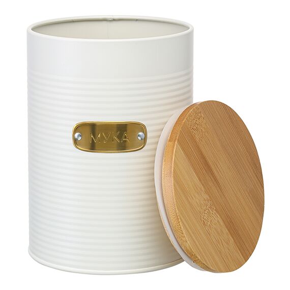 Банка для хранения муки Irmel, 2,5 л, молочная, Smart Solutions, изображение 2