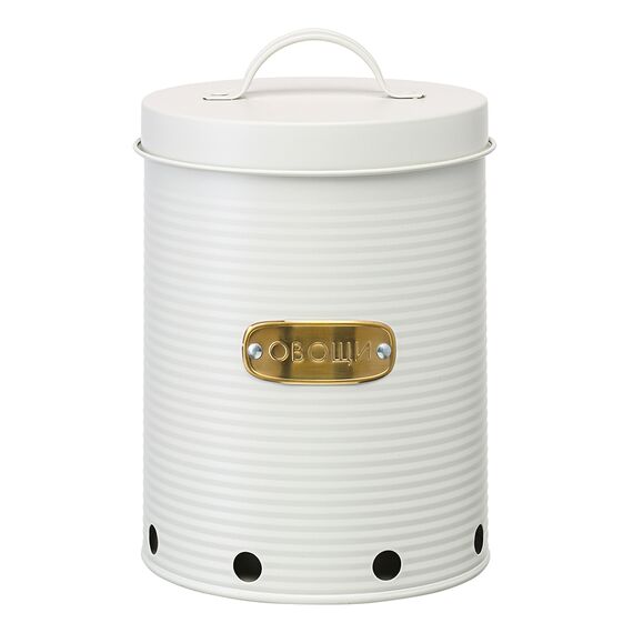 Банка для хранения овощей Irmel, 6 л, молочная, Smart Solutions