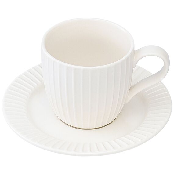 Набор чашек с блюдцами Soft Ripples, Dual Glazing, 125 мл, 2 шт., Liberty Jones, изображение 7