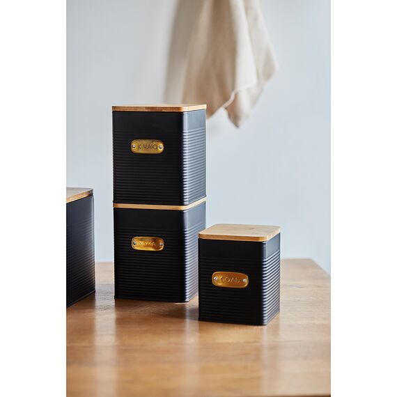 Банка для хранения муки Irmel, 3,2 л, графит, Smart Solutions, изображение 3