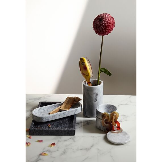 Органайзер для кухонных принадлежностей Marm, ?10х17 см, белый мрамор, Liberty Jones, изображение 4