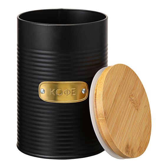 Банка для хранения кофе Irmel, 1,3 л, графит, Smart Solutions, изображение 5