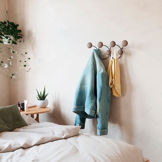 Вешалка настенная Dotsy, черная/орех, Umbra, изображение 4