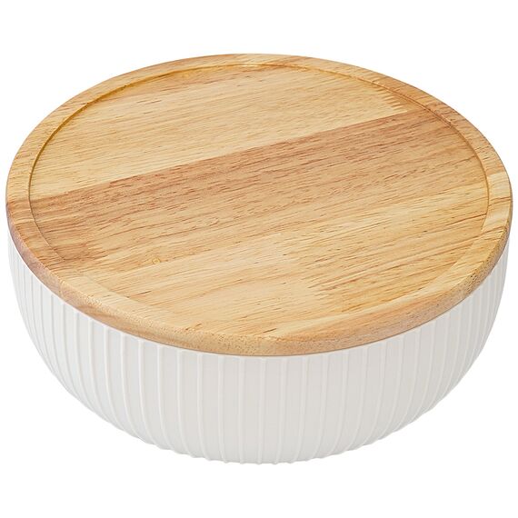 Салатник с бамбуковой крышкой Soft Ripples, Dual Glazing, ?22 см, Liberty Jones, изображение 6