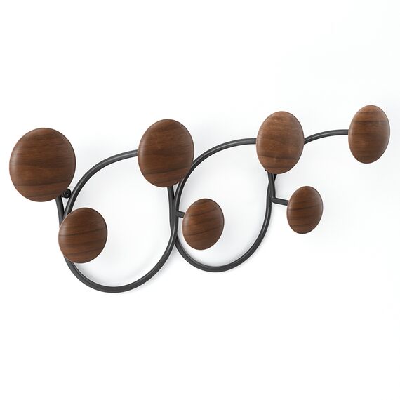 Вешалка настенная Dotsy, черная/орех, Umbra, изображение 8