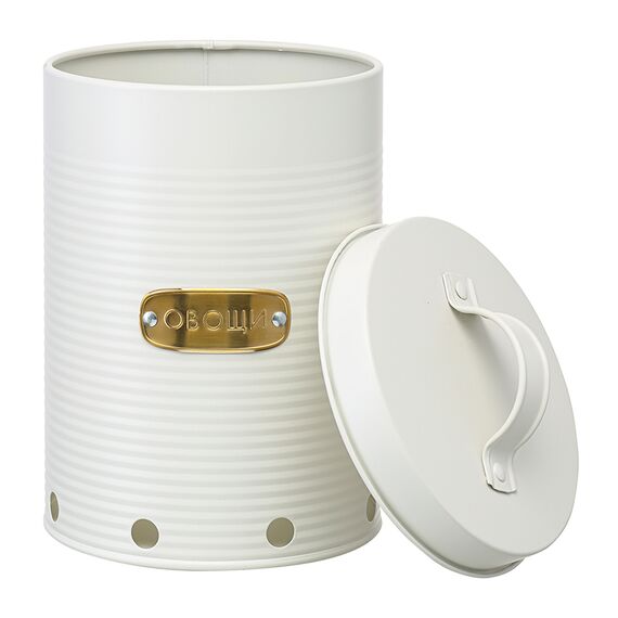 Банка для хранения овощей Irmel, 6 л, молочная, Smart Solutions, изображение 8