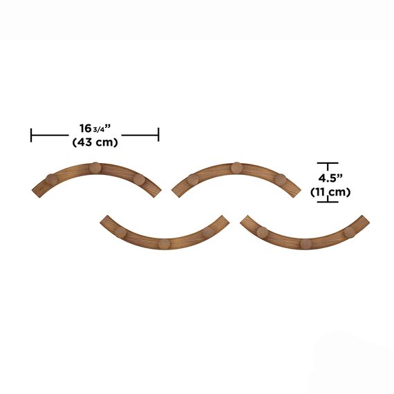 Вешалка настенная Slinka, орех, Umbra, изображение 14