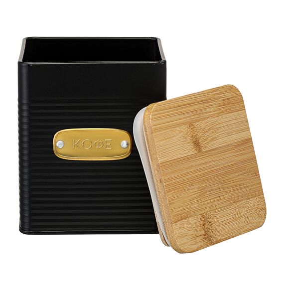 Банка для хранения кофе Irmel, 1,7 л, графит, Smart Solutions, изображение 4